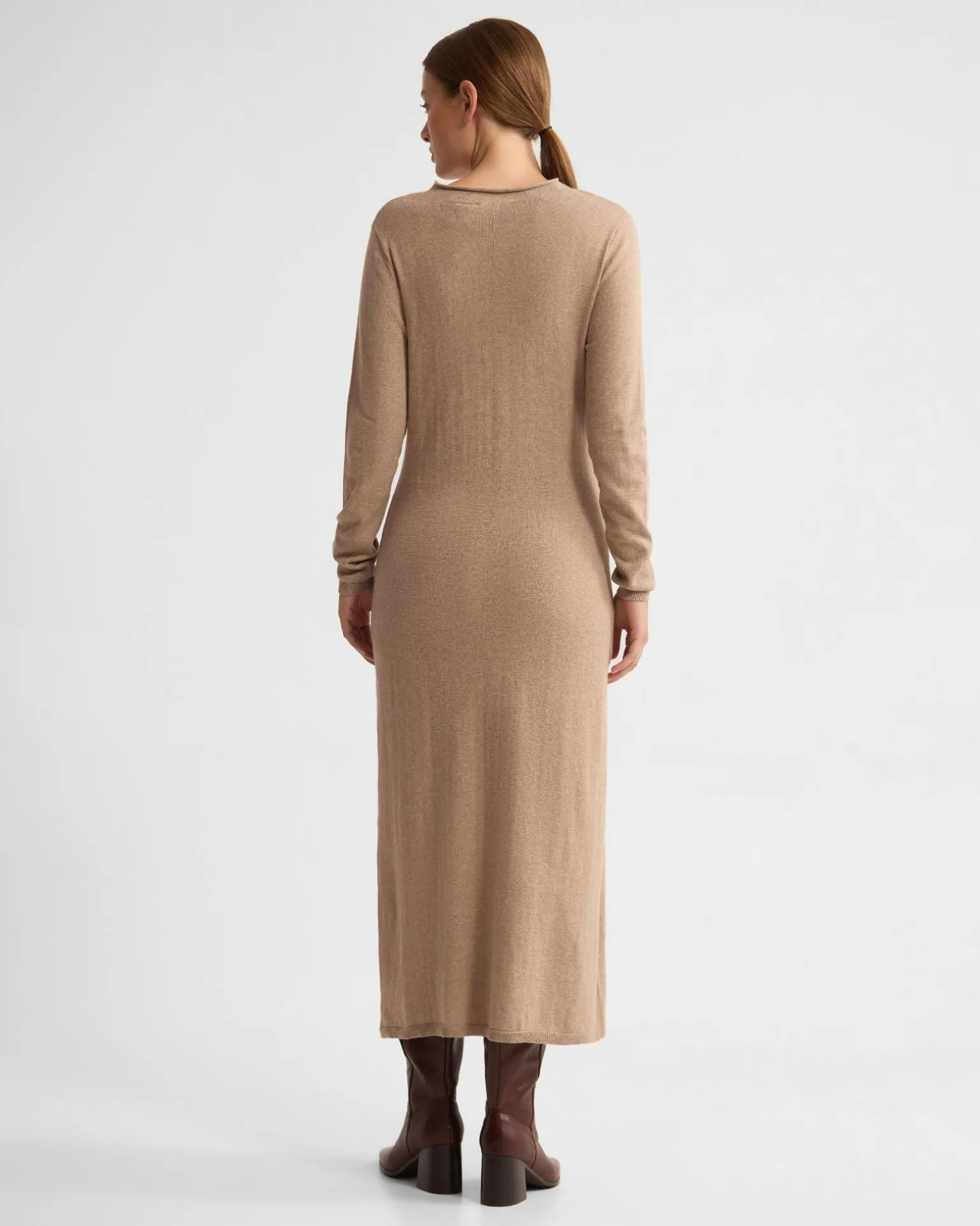 Adelaide Knitted Dress With Brooch