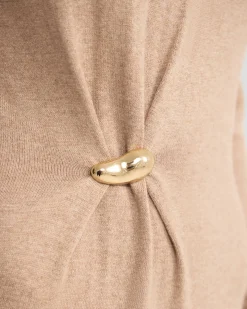 Adelaide Knitted Dress With Brooch