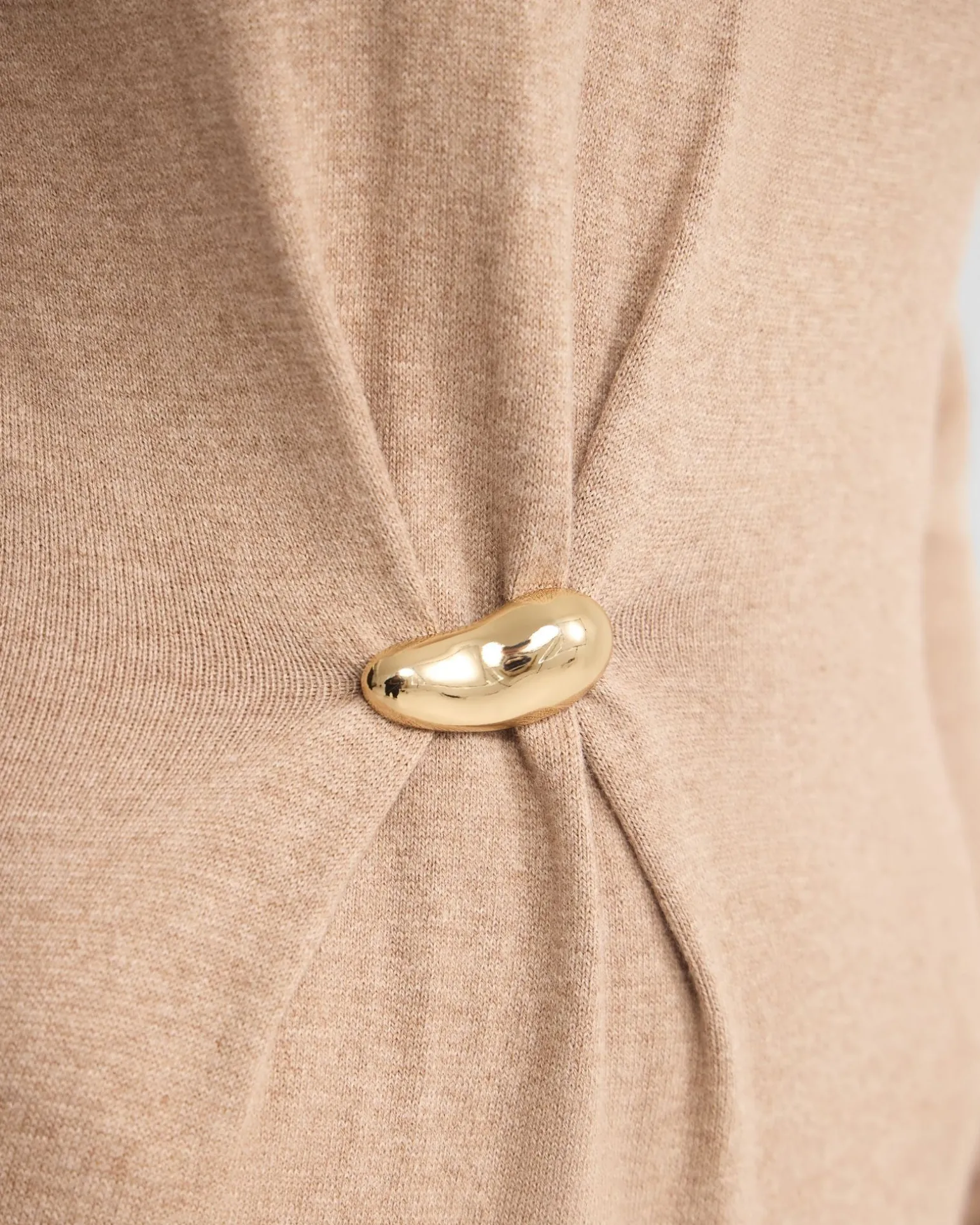 Adelaide Knitted Dress With Brooch