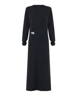 Adelaide Knitted Dress With Brooch