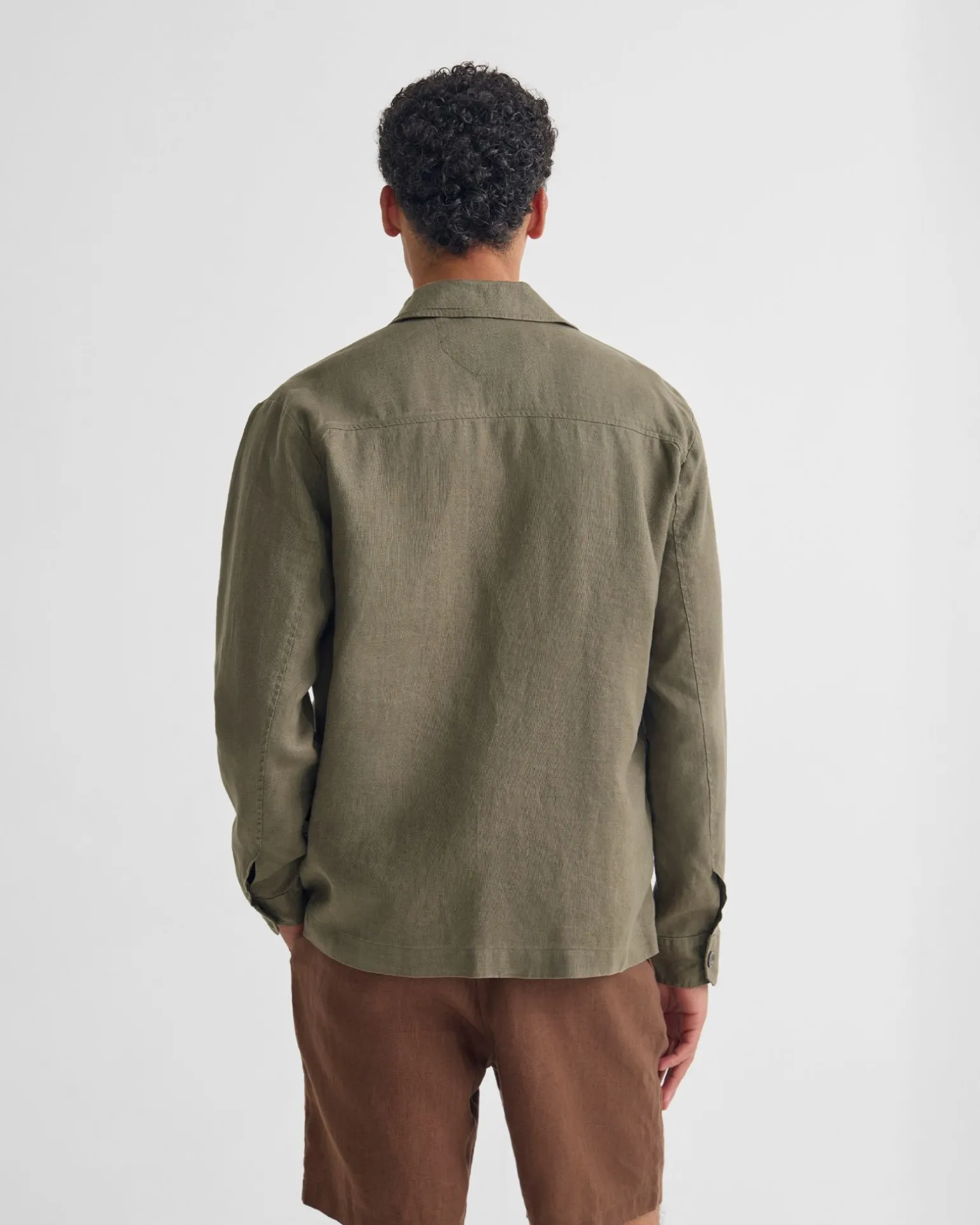 Adem Linen Zip Bomber