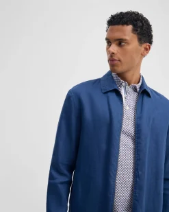 Adem Linen Zip Bomber
