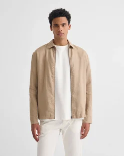 Adem Linen Zip Bomber