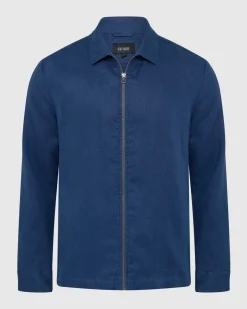 Adem Linen Zip Bomber