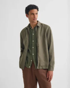 Adem Linen Zip Bomber