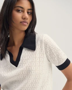 Aimee Pointelle Polo