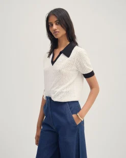 Aimee Pointelle Polo