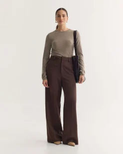 Alana Flat Front Stretch Pants