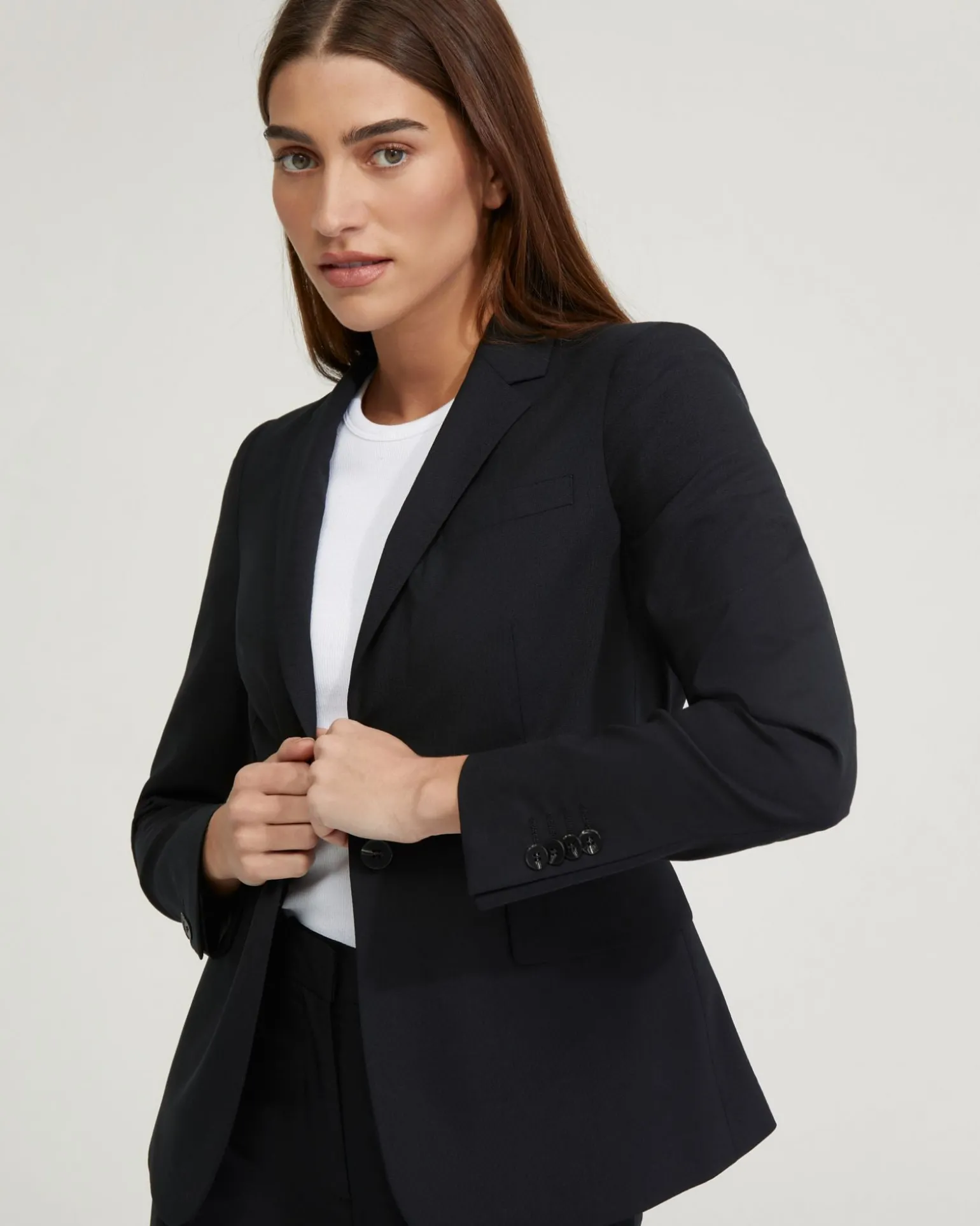 Alexa Wool Stretch Suit Jacket
