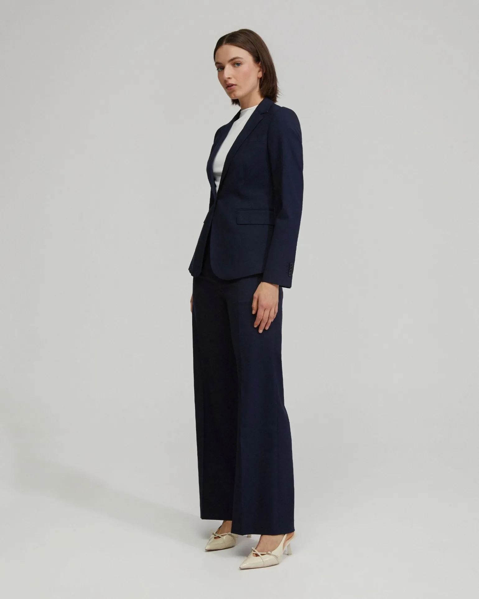Alexa Wool Stretch Suit Jacket