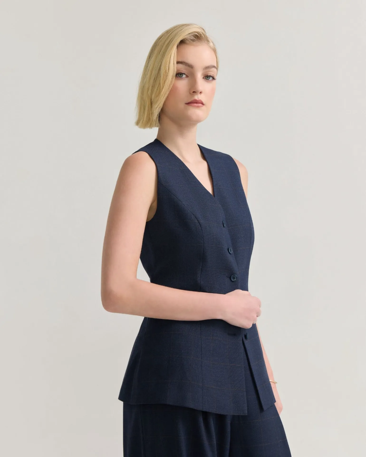 Alice Checked Waistcoat