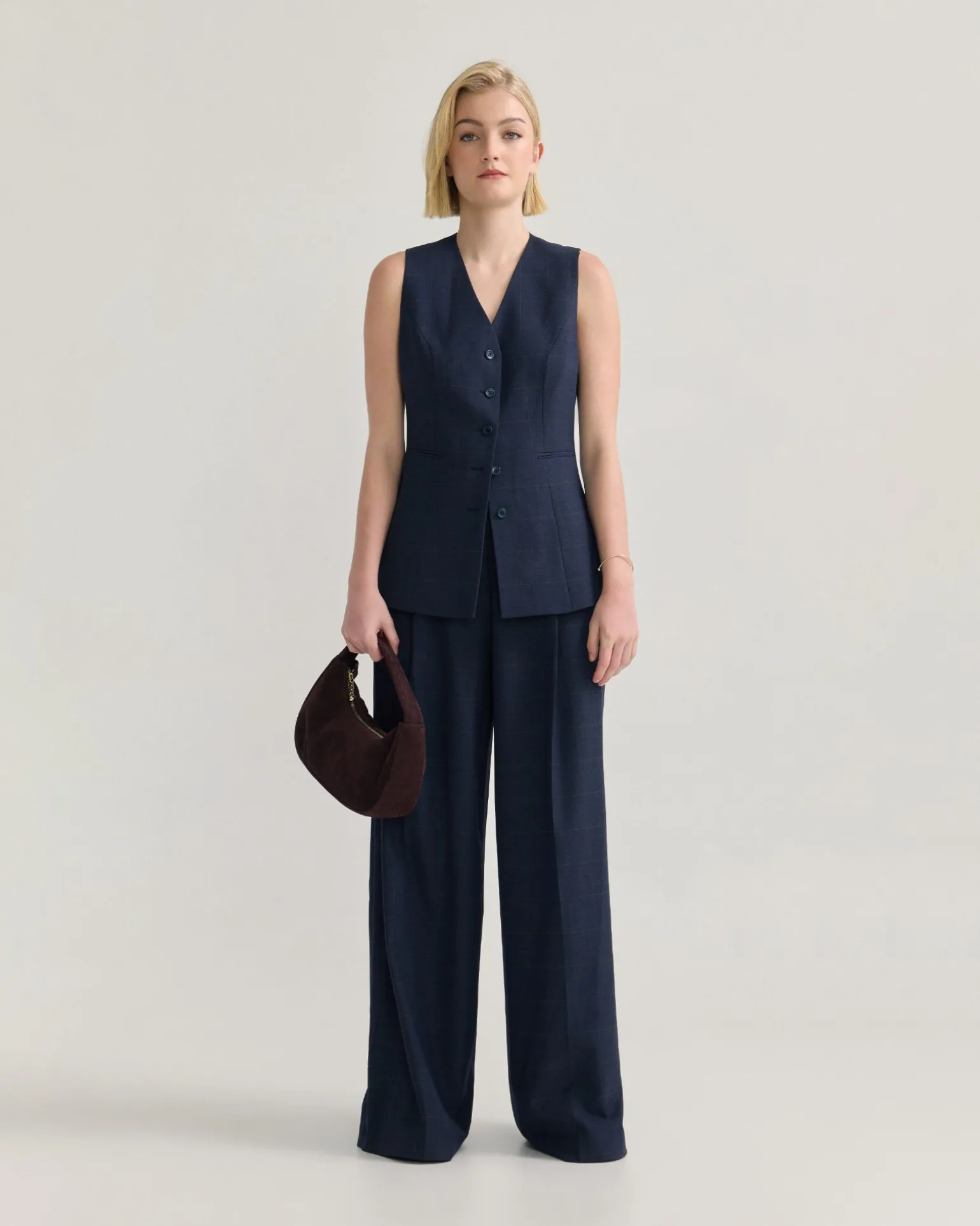 Alice Checked Waistcoat