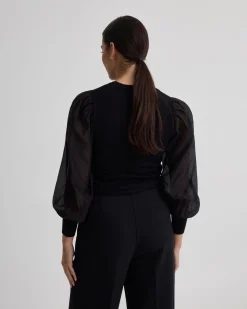 Alice Contrast Sleeve Knit