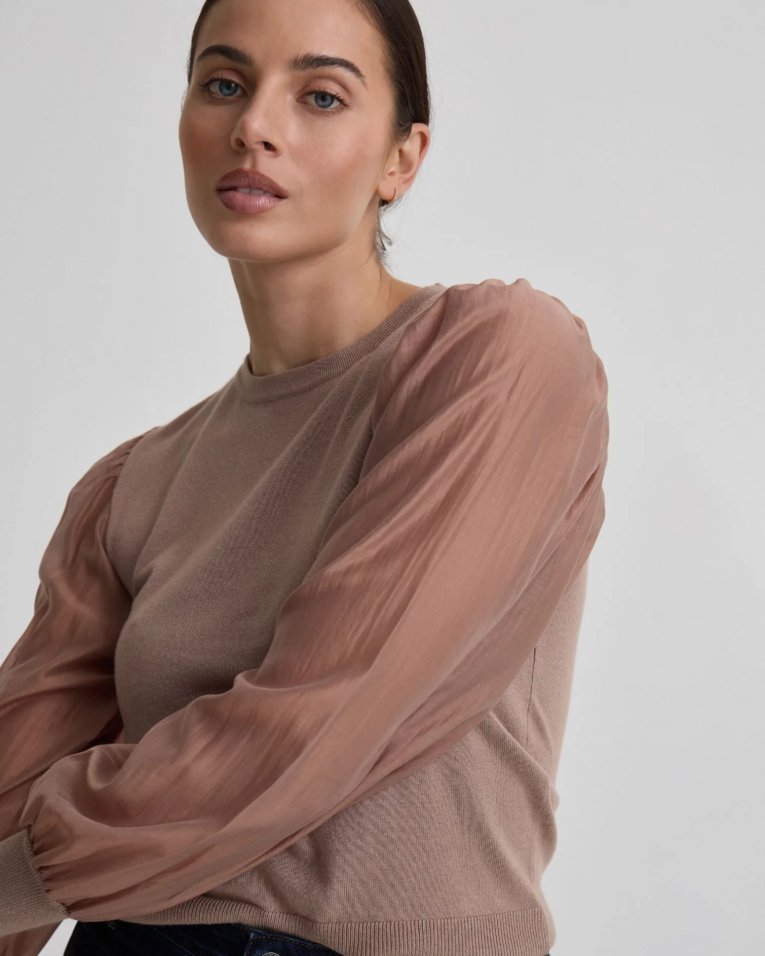 Alice Contrast Sleeve Knit