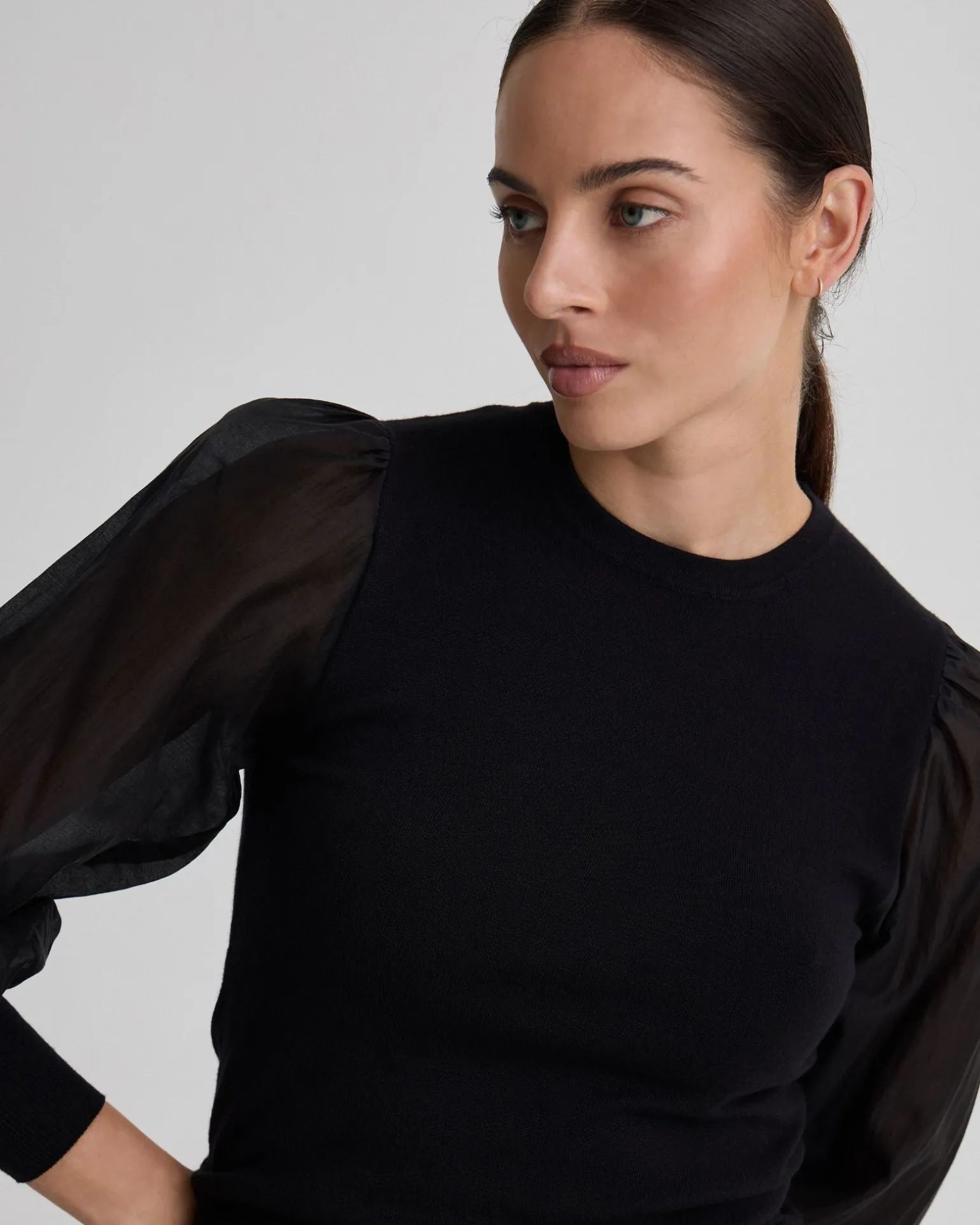 Alice Contrast Sleeve Knit