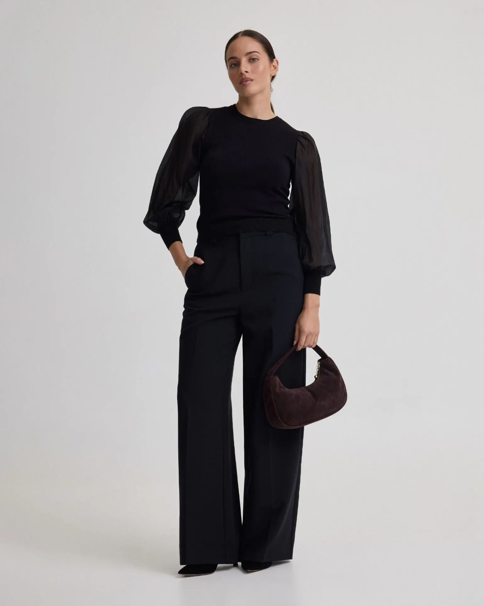 Alice Contrast Sleeve Knit