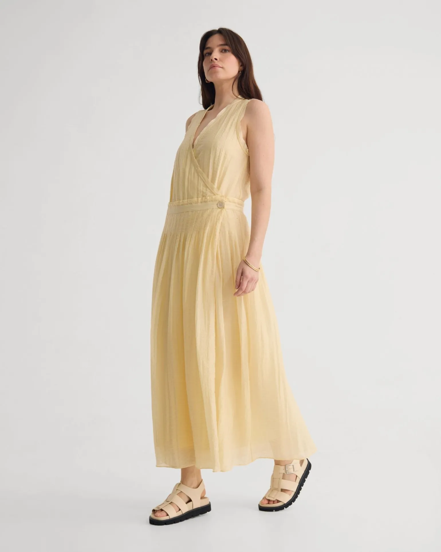 Alina Pleated Skirt Dress