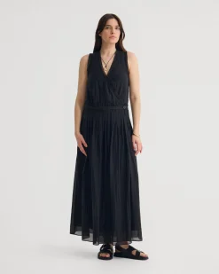Alina Pleated Skirt Dress