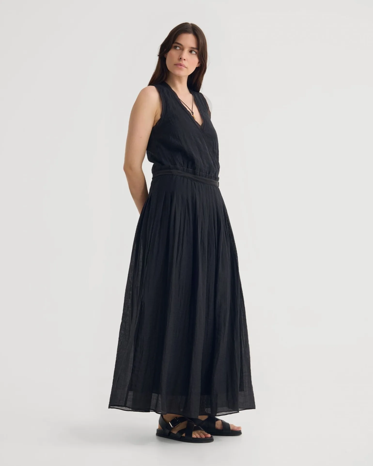 Alina Pleated Skirt Dress