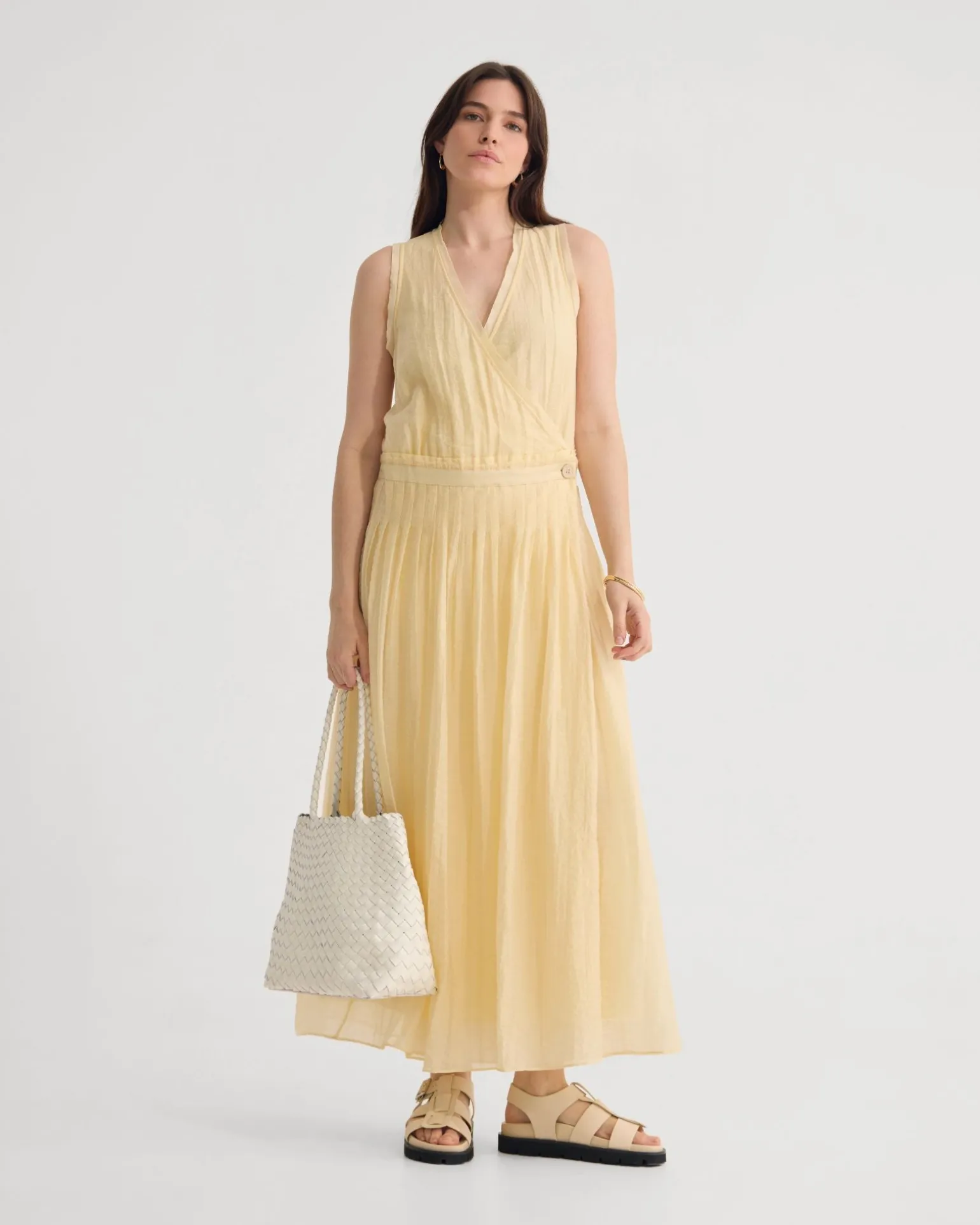 Alina Pleated Skirt Dress