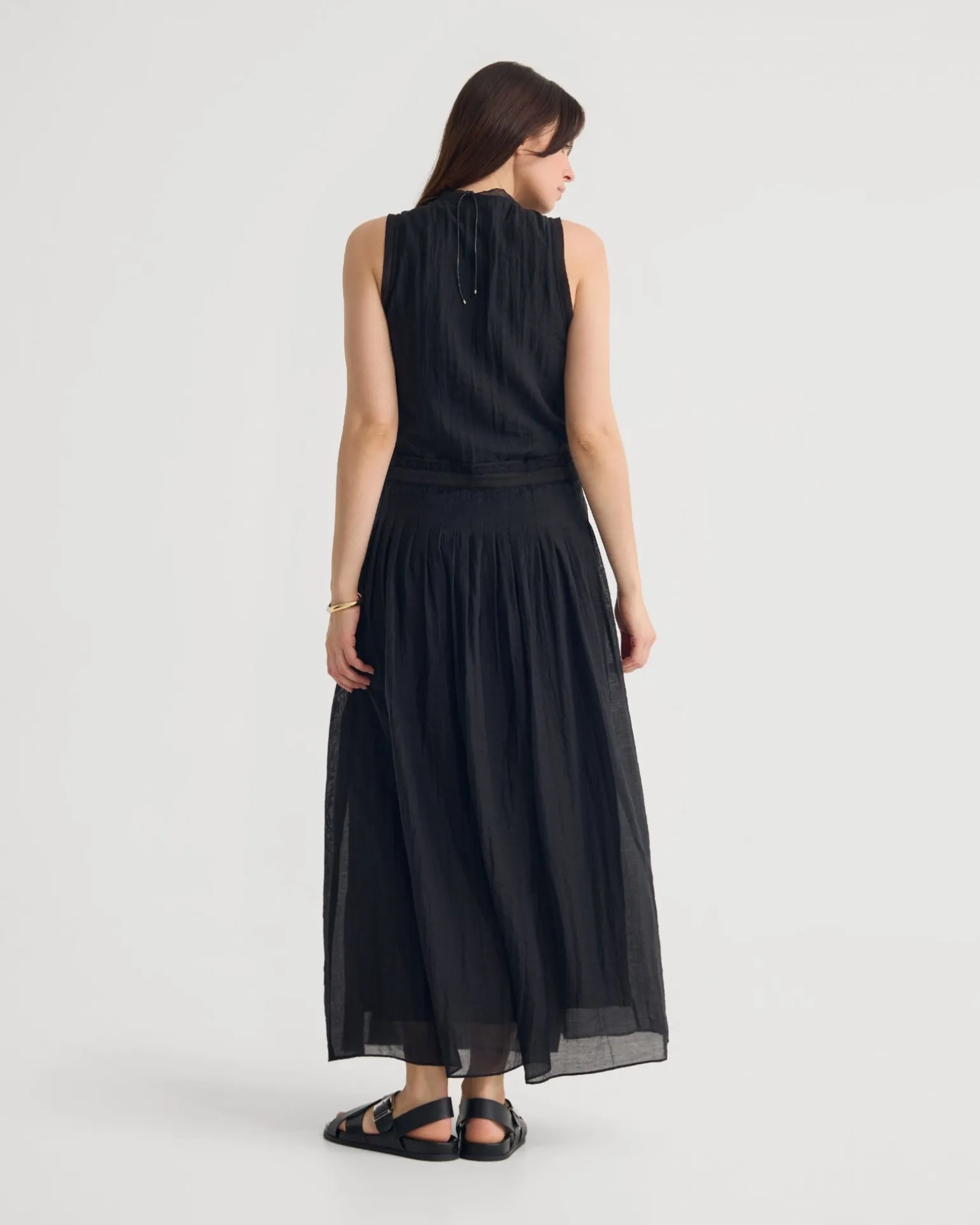 Alina Pleated Skirt Dress