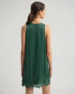 Amber Satin And Lace Dress