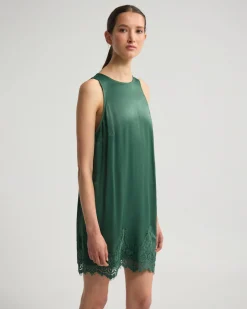 Amber Satin And Lace Dress