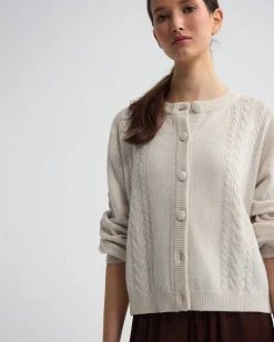 Amelia Cable Knit Cardigan