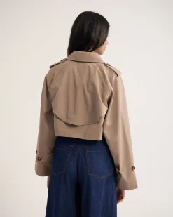Annalise Crop Trench Jacket