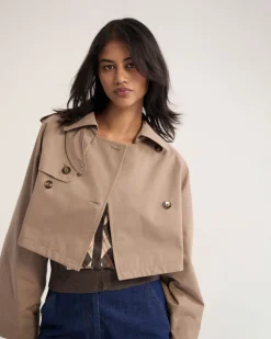 Annalise Crop Trench Jacket