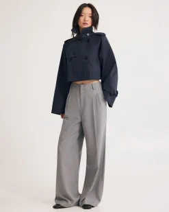 Annalise Crop Trench Jacket