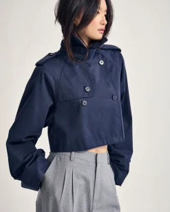 Annalise Crop Trench Jacket