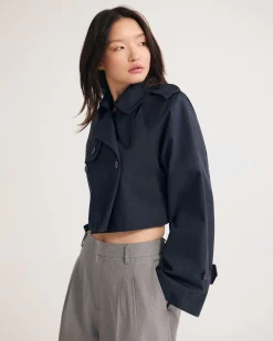 Annalise Crop Trench Jacket
