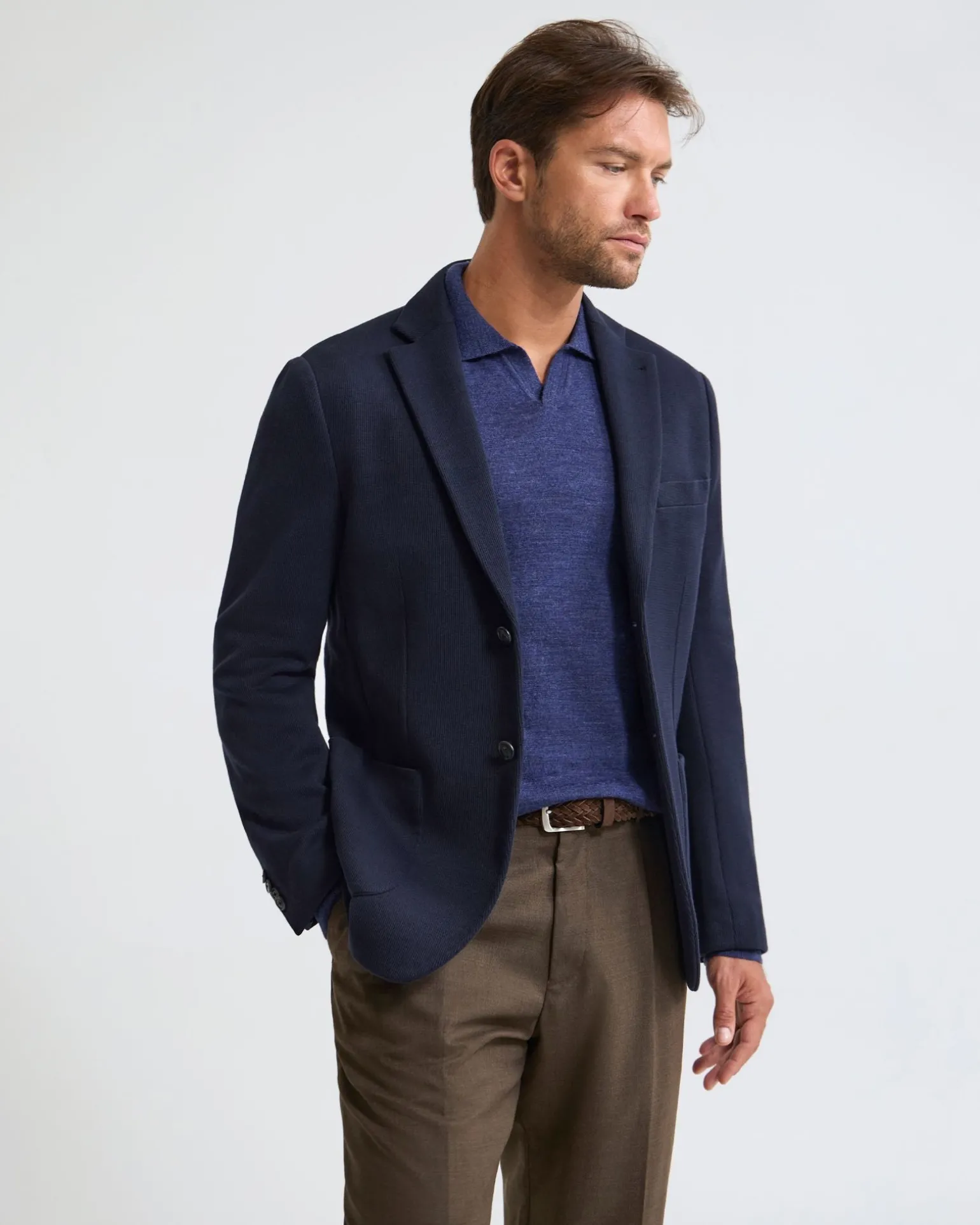 Antonio Cotton Knitted Blazer
