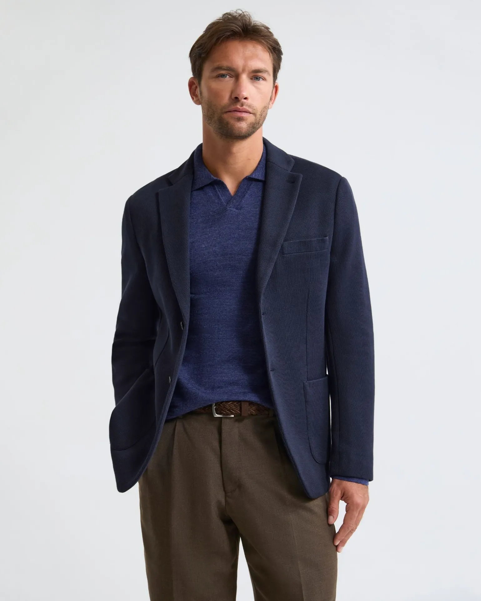 Antonio Cotton Knitted Blazer