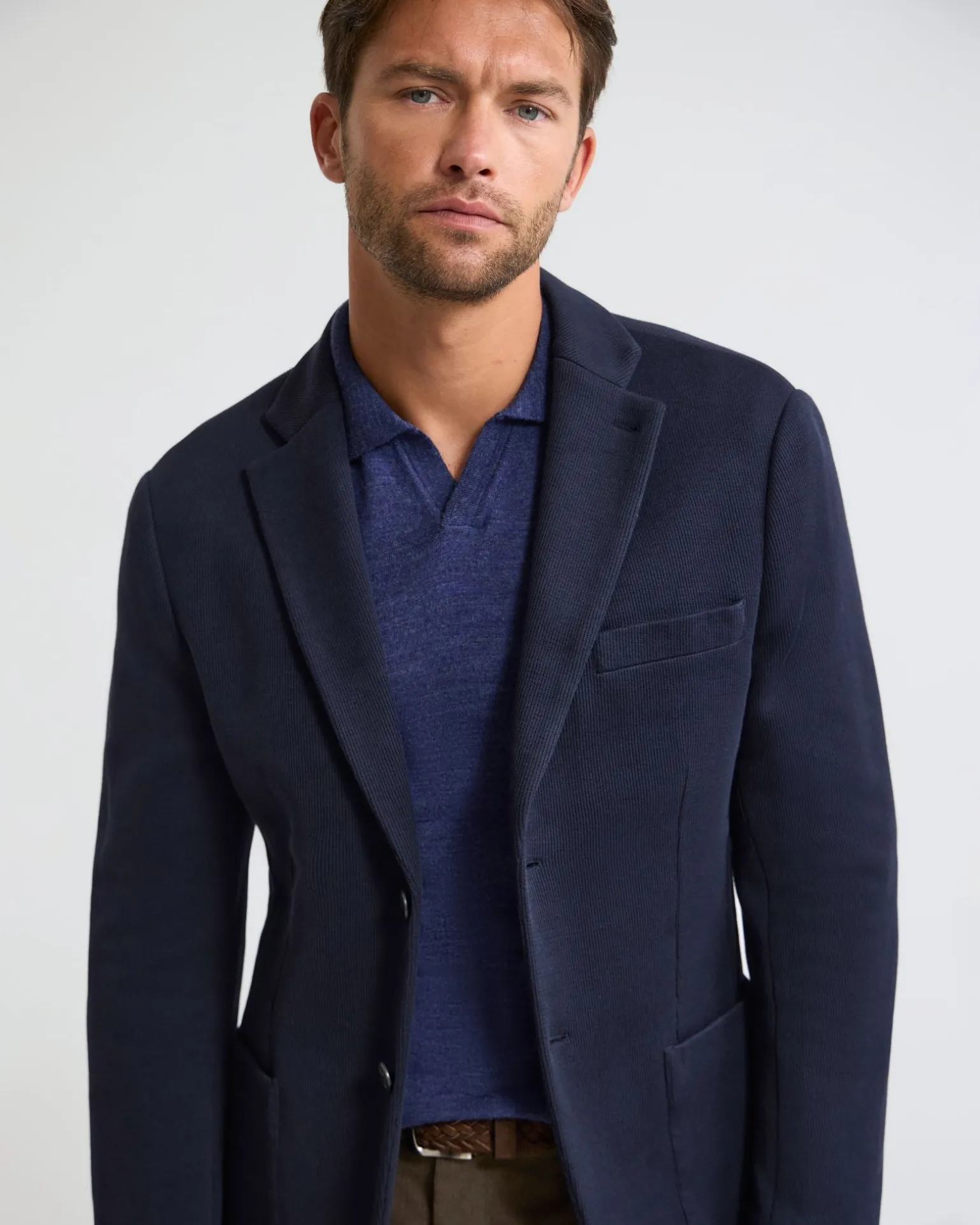 Antonio Cotton Knitted Blazer