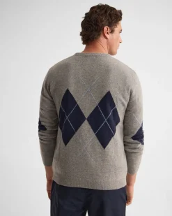 Anton Wool Argyle Crew Neck