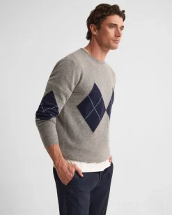 Anton Wool Argyle Crew Neck