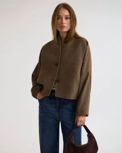 Asher Wool Blend Cocoon Jacket