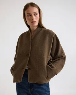 Asher Wool Blend Cocoon Jacket