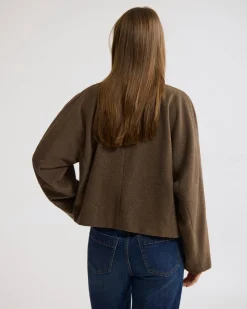 Asher Wool Blend Cocoon Jacket