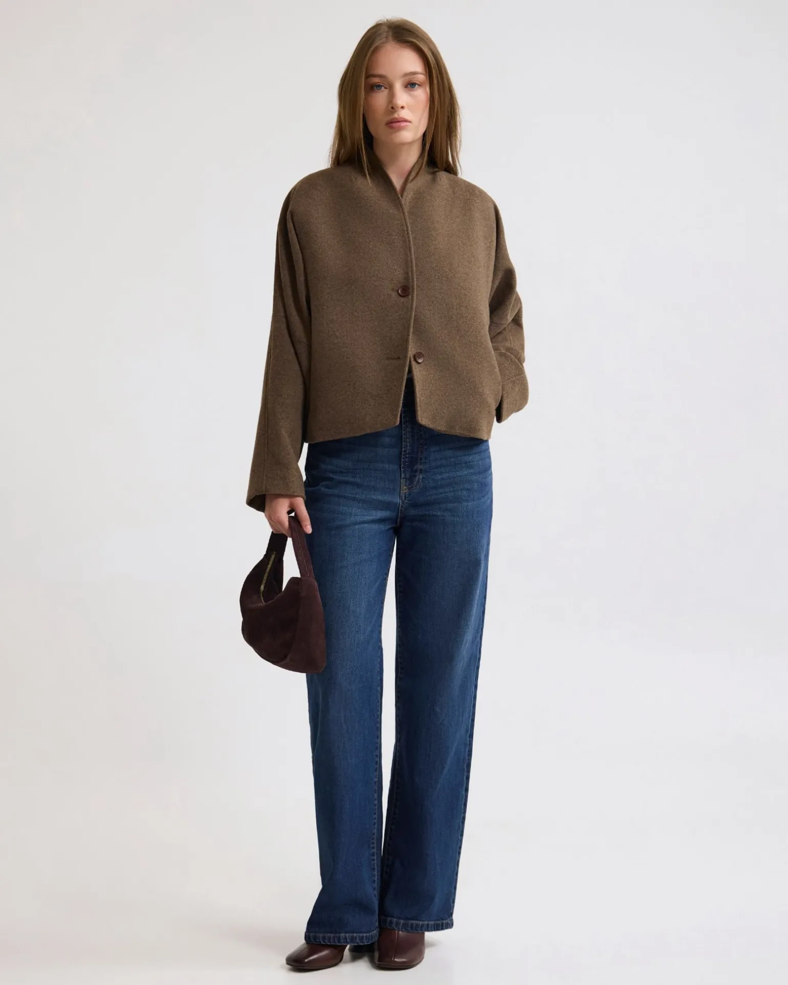 Asher Wool Blend Cocoon Jacket