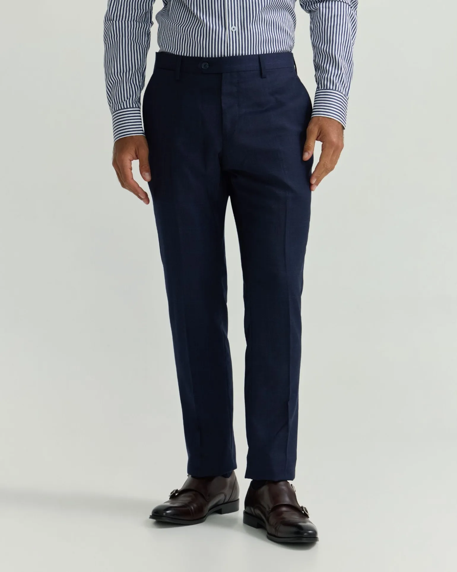 Auden Wool Checked Suit Trouser