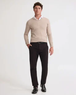 Basic V-Neck Pure Wool Pullover
