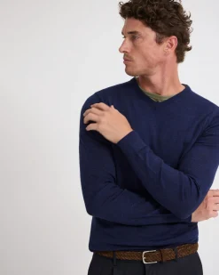 Basic V-Neck Pure Wool Pullover