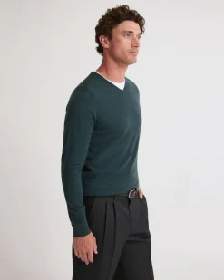 Basic V-Neck Pure Wool Pullover