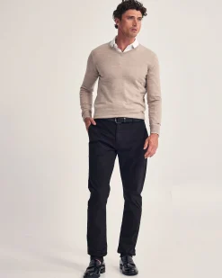 Basic V-Neck Pure Wool Pullover