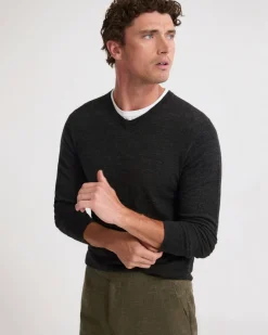 Basic V-Neck Pure Wool Pullover