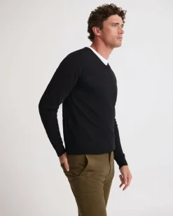 Basic V-Neck Pure Wool Pullover