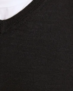 Basic V-Neck Pure Wool Pullover